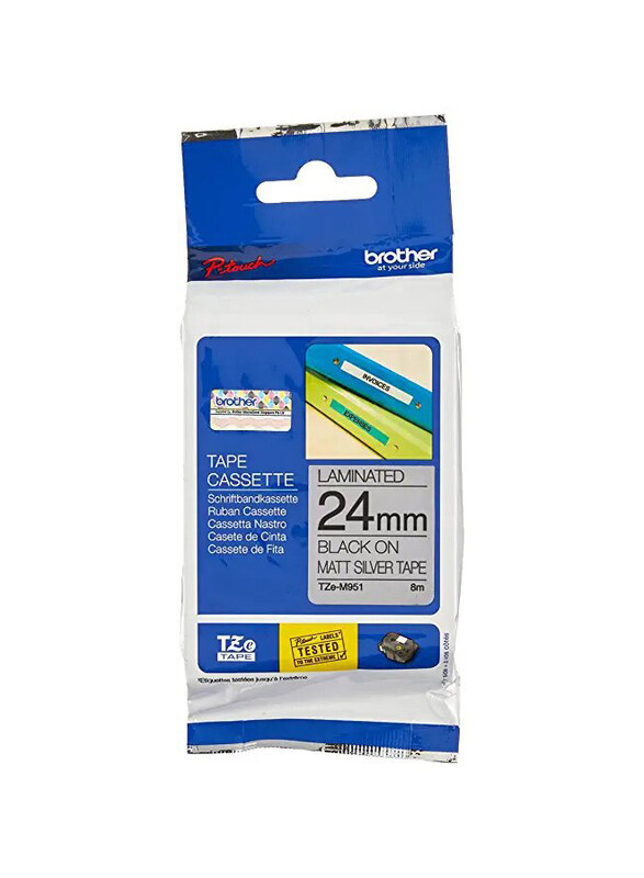 

Brother TZE-M951 24mm Laminated Tape, Black/Matt Silver
