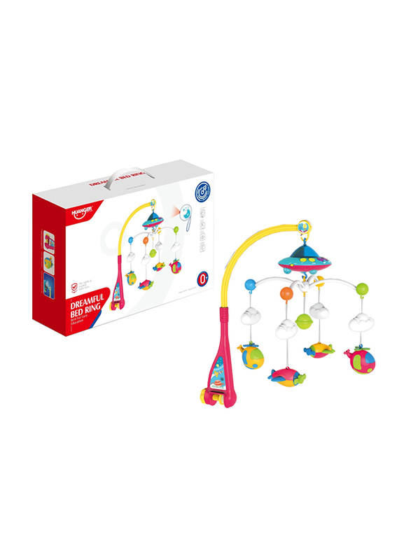 Huanger Crib Mobile Bed Bell Hanging Toys, Upto 12 Months, Multicolour