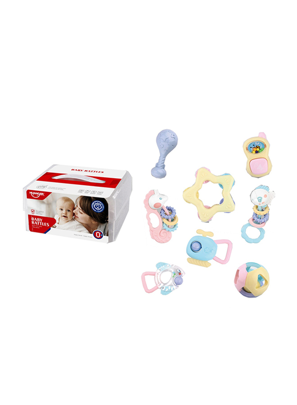 Huanger Baby Rattles, 8 Pieces, 1+ Years, Multicolour