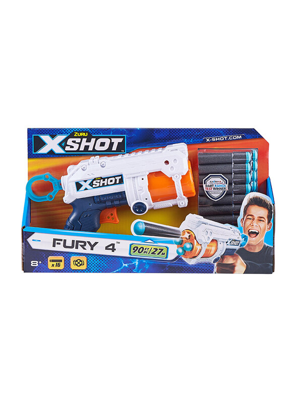 

X-Shot Excel Fury 4 Blaster Set, 17 Pieces, Ages 8+