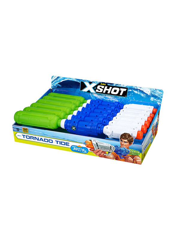 

X-Shot Water Warfare Tornado Tide Water Gun with Hang Tag, Multicolour, 6 Pieces