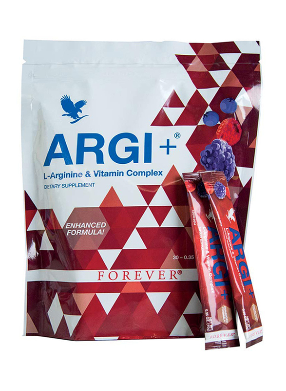 Forever ARGI+ L-Arginine & Vitamin Complex, 30 Pieces, Red Grape & Berry
