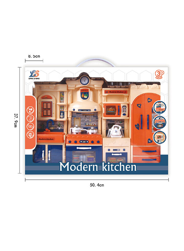 

Generic Modern Kitchen Set with Light and Music, Ages 3+