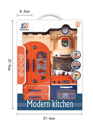 Modern Kitchen Set with Light and Music, Orange, Ages 3+