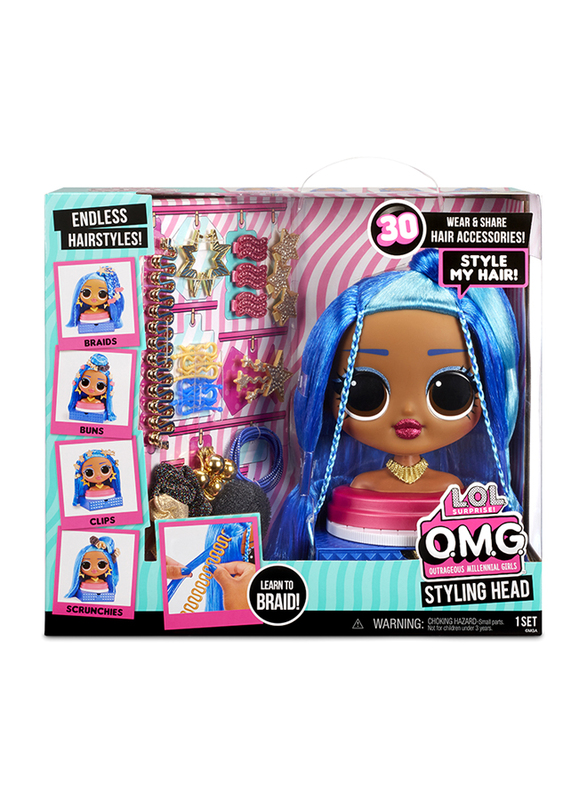 L.O.L. Surprise! OMG Styling Head Assorted Set, 30 Pieces, Ages 4+