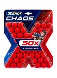 X-Shot Chaos Dart Refill Balls Set, 50 Pieces, Ages 14+