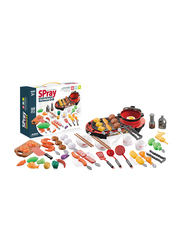 Spray Barbecue Grill Set with Light and Sound, 69 Pieces, Ages 3+