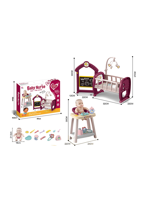 Doll Care Set, 45 Pieces, Ages 3+