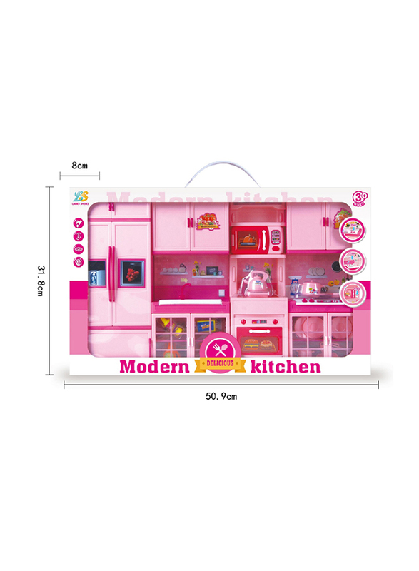 Modern Delicious Kitchen Set with Light and Music, Pink, Ages 3+
