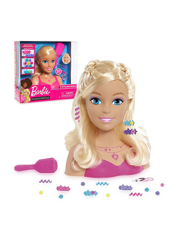 

Barbie Small Styling Head Set, Blonde, 20 Pieces, Ages 3+