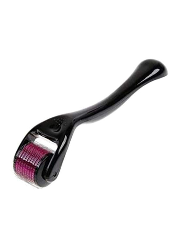 1.5mm Needles Derma Microneedle Dermatology Therapy System Skin Roller, Black/Pink