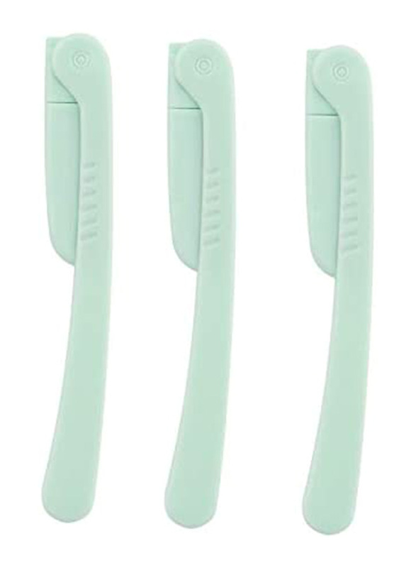 Eyebrow Facial Hair Remover Fuzz Shaver Disposable Razor for Women, Multicolour, 3-Pieces