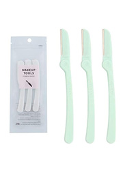 Eyebrow Facial Hair Remover Fuzz Shaver Disposable Razor for Women, Multicolour, 3-Pieces