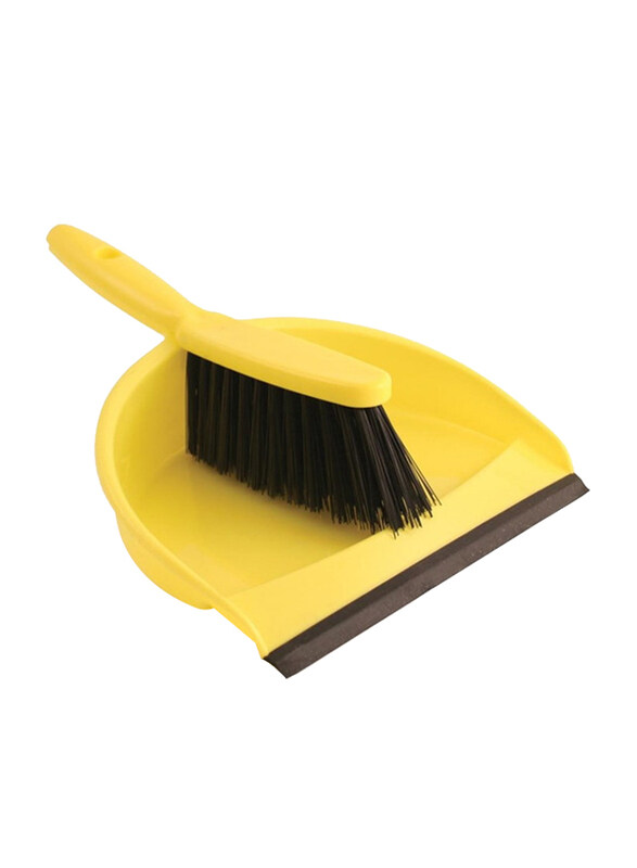 

Chemex Floormaster Dustpan with Brush Set, Yellow, 35cm