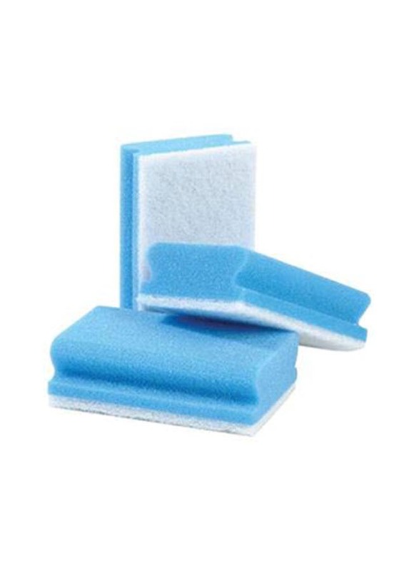 Abrasive Technologies Non Abrasive Sponge, Blue, 130 x 70mm, 8 Pieces