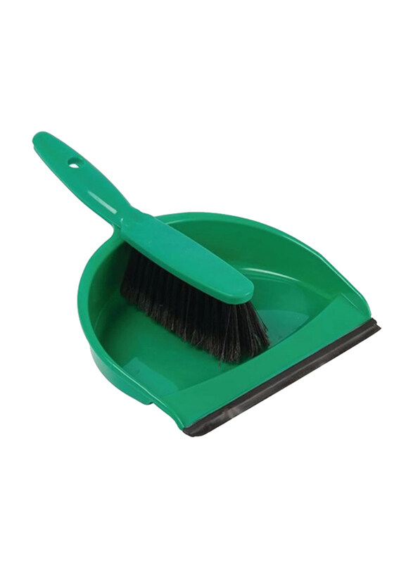 

Chemex Floormaster Dustpan with Brush Set, Green, 35cm
