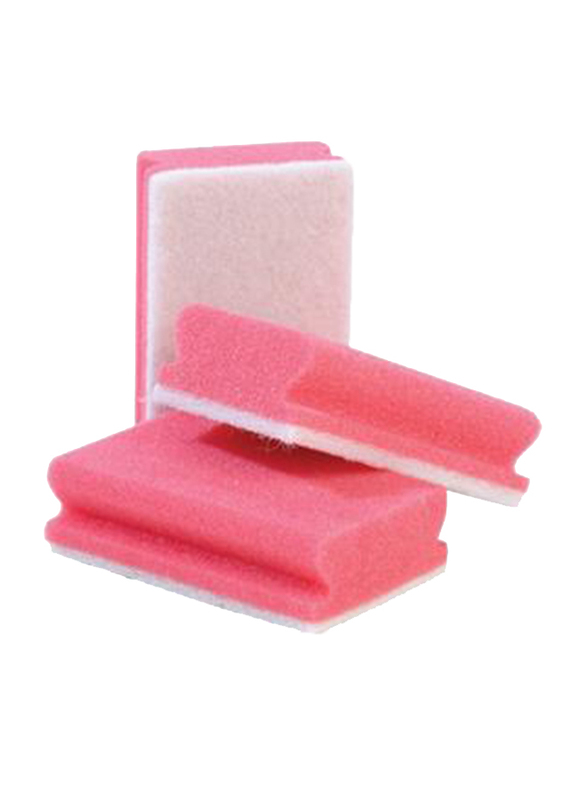 Abrasive Technologies Non Abrasive Sponge, Red, 130 x 70mm, 8 Pieces