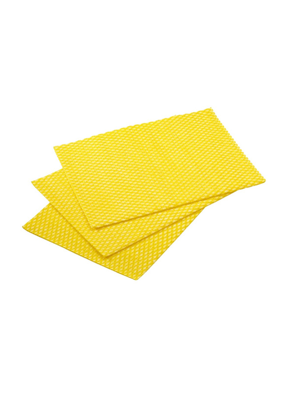 Chemex Semi Disposable Cleaning Cloth, Yellow, 50 x 40cm
