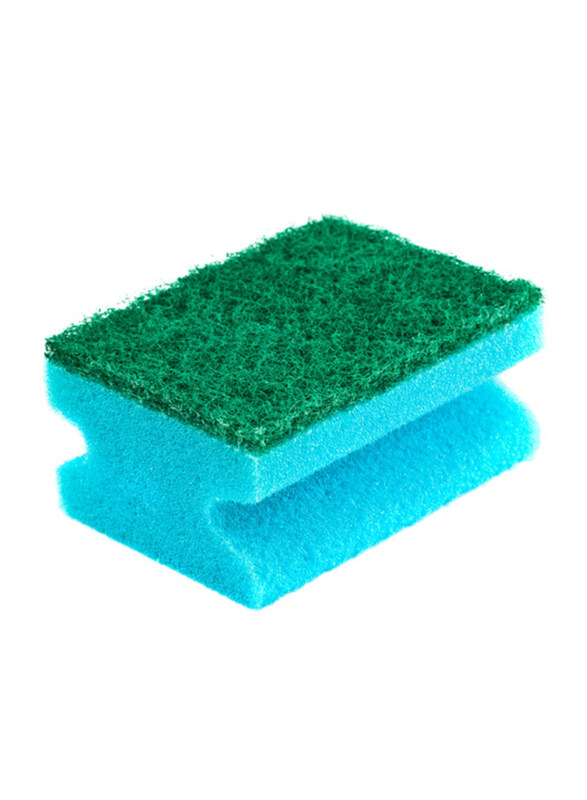 

Chemex Dish Wash Sponge with Scourer, Blue, 12 Pieces x 13.5cm