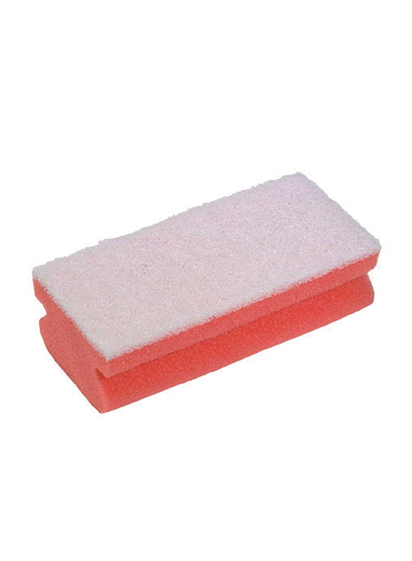 Abrasive Technologies Non Abrasive Sponge, Red, 130 x 70mm, 8 Pieces