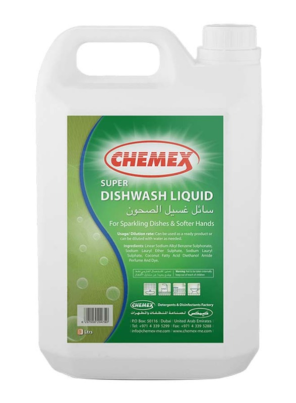 Chemex Super Dishwashing Liquid, 5 Liter