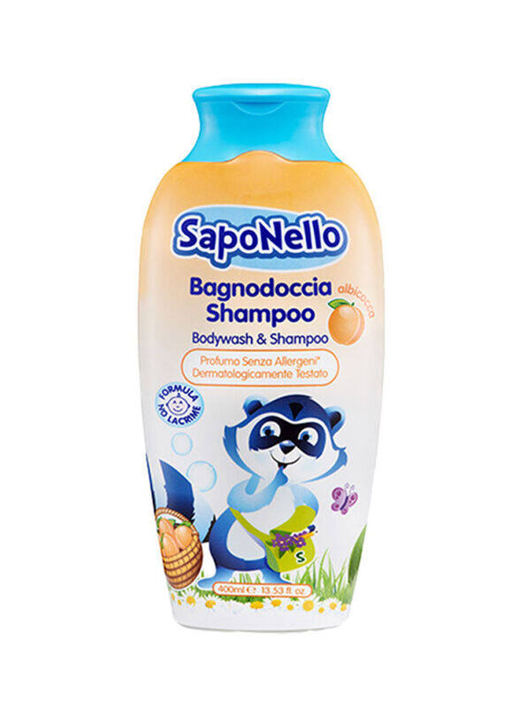 Saponello Delicate Bodywash & Shampoo, Clear, 400 ml