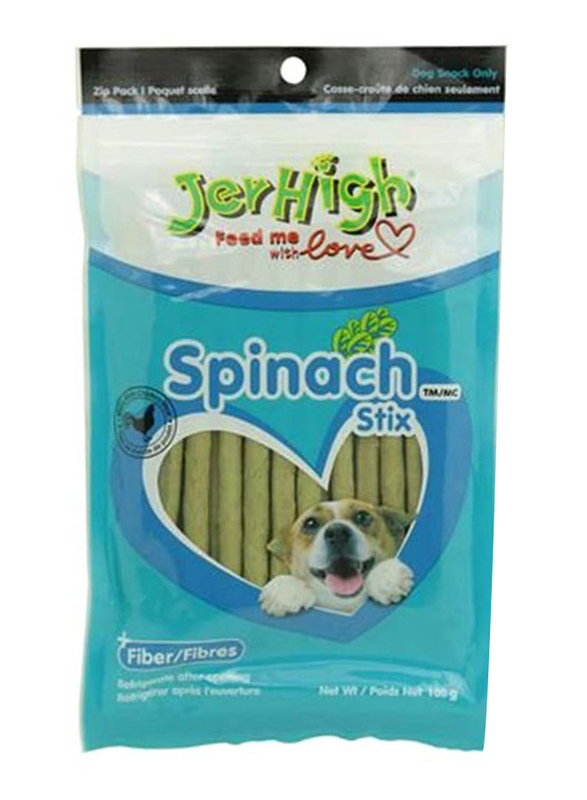 Jerhigh Spinach Stix Green Dog Dry Food, 100g