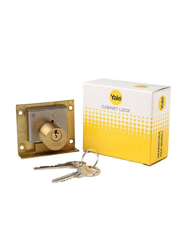 

Yale Cabinet Lock Set, Gold