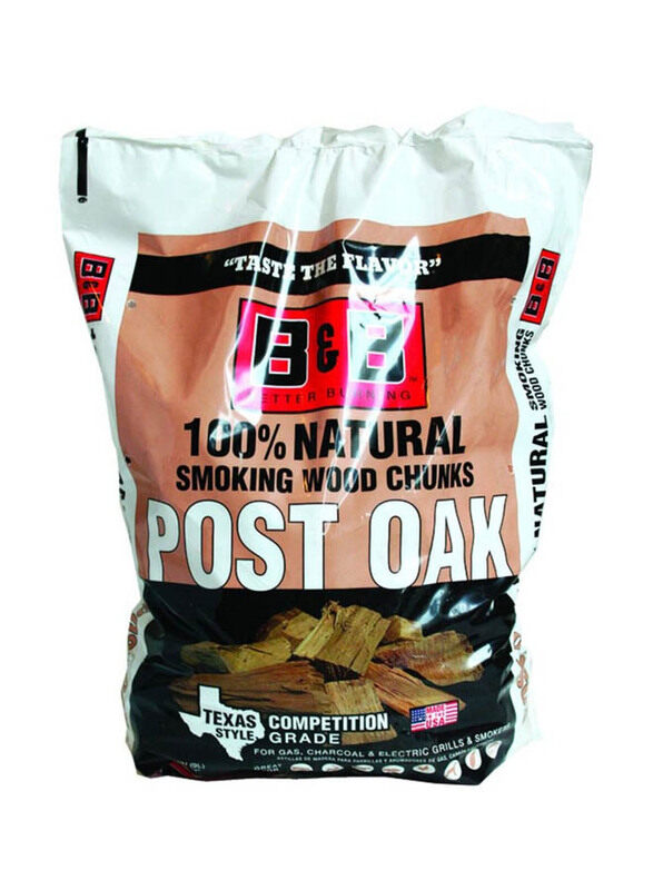 

B&b Post Oak Wood Chunks, 9L, Brown