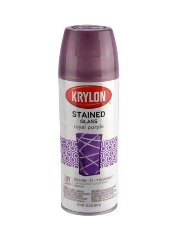 Krylon DIY Stained Glass Spray Paint, 11.5Ounce, Royal Purple