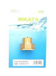 Mkats Nickel Plated Socket, Gold