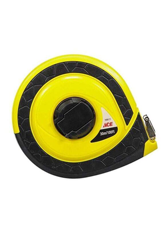 

Ace 30m Closed Reel Measuring Tape, Yellow/Black