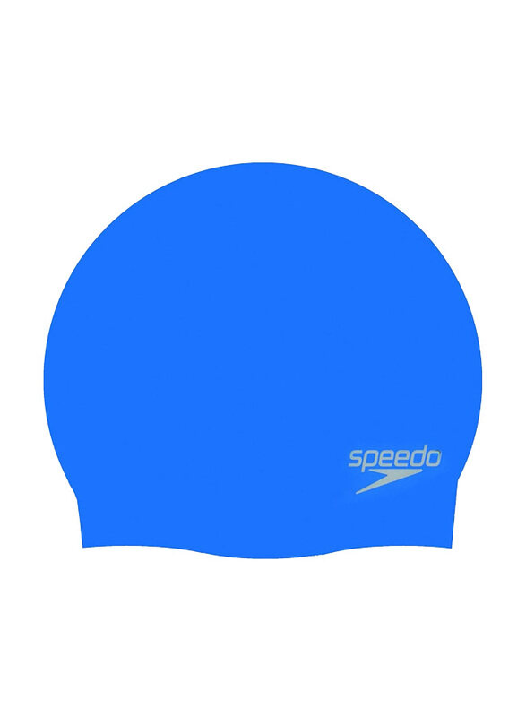 

Speedo One Size Plain Moulded Silicone Cap, Blue