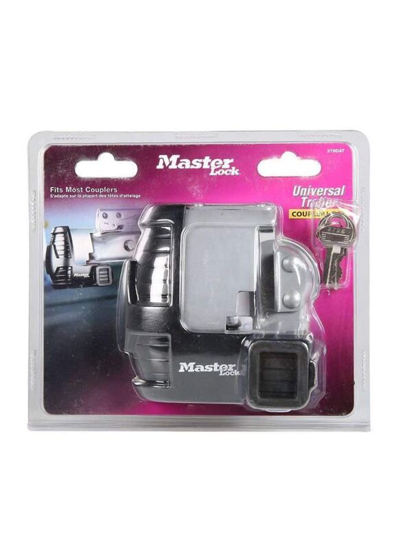 Master Lock Trailer Coupler Lock, Grey/Black
