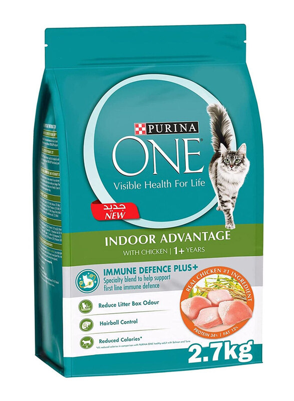 

Purina One Indoor Advantage Chicken Flavour Cats Dry Food, 2.7 Kg