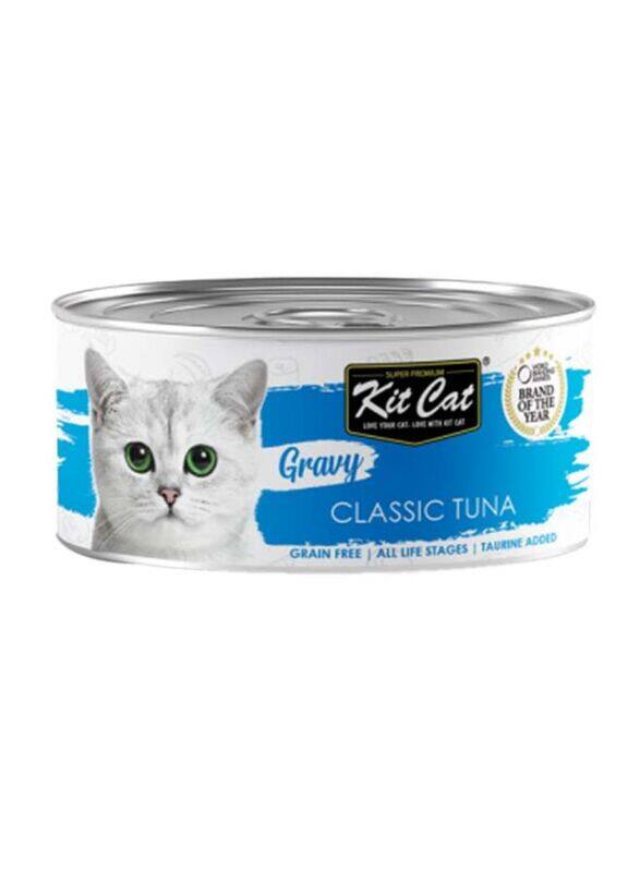 

Kit Cat Classic Tuna Gravy Wet Food for Cats, 70g