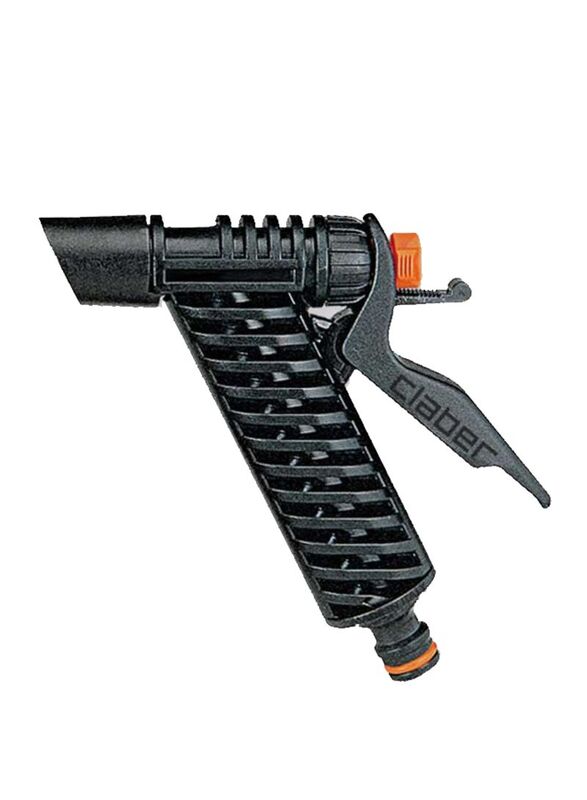 Claber Spray Pistol With Adjustment Lever, Black/Orange