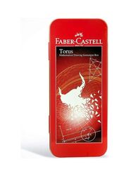 Faber-Castell Torus Mathematical Drawing Instrument Box, 10 Pieces, Multicolour