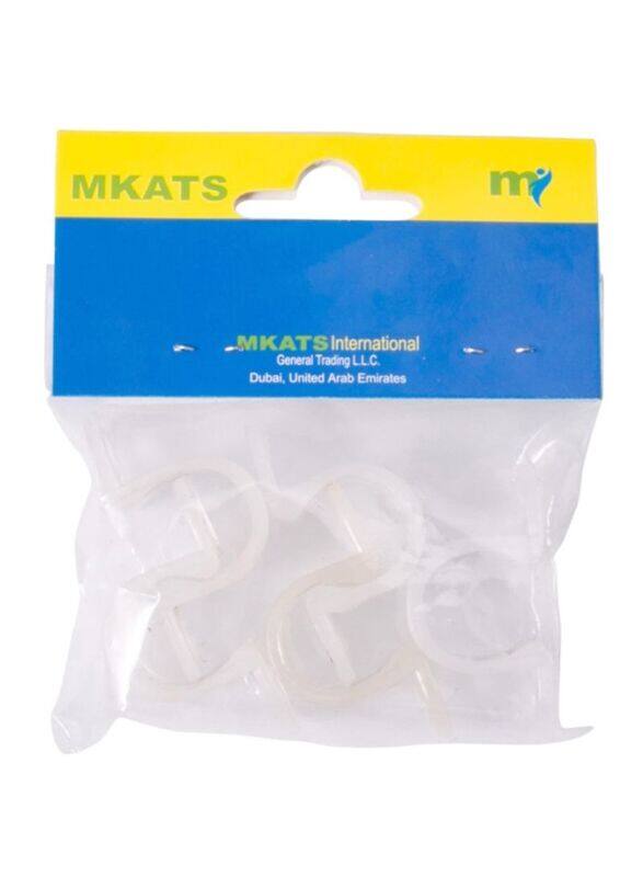 

Mkats 5-Piece x 1.27 cm PVC Pipe Clamps, White