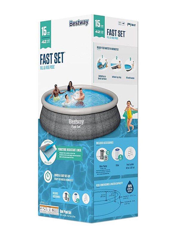 

Bestway Swimming Pool Set, Grey