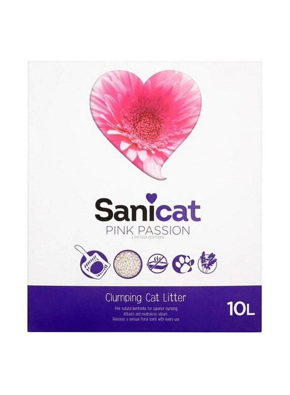 

Sanicat Pink Passion Clumping Litter, 10 Liters