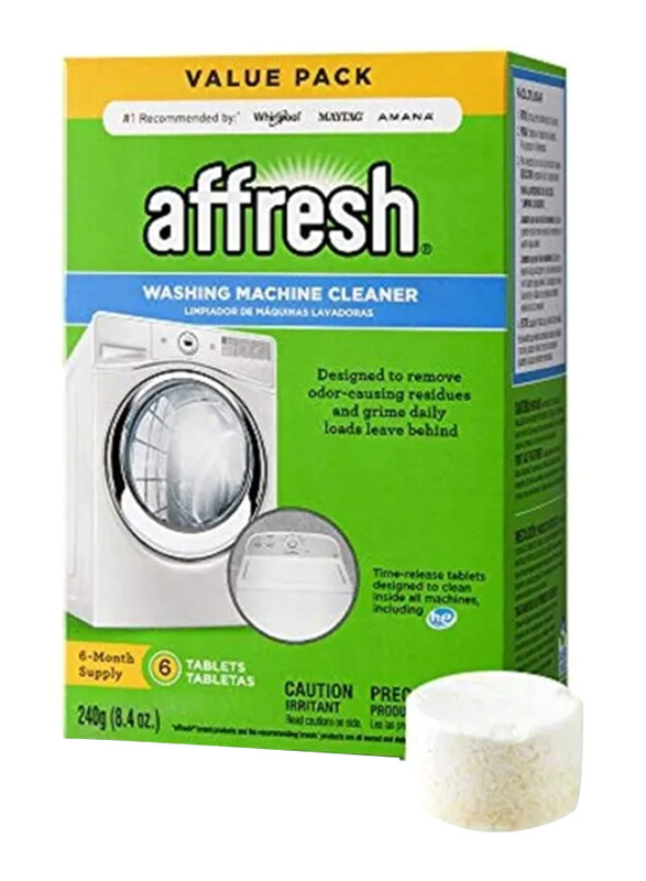 

Affresh Washer Machine Cleaner, 6 Pieces, 8.4oz, White