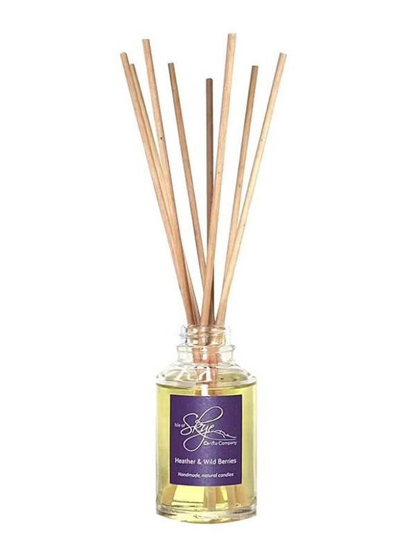 

Isle of Skye Candle Company Heather & Wild Berries Scented Reed Diffuser, 100ml, Clear