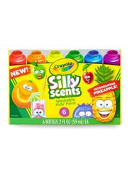 Crayola Silly Scents Washable Paint Set, 6 Pieces, 59ml, Multicolour
