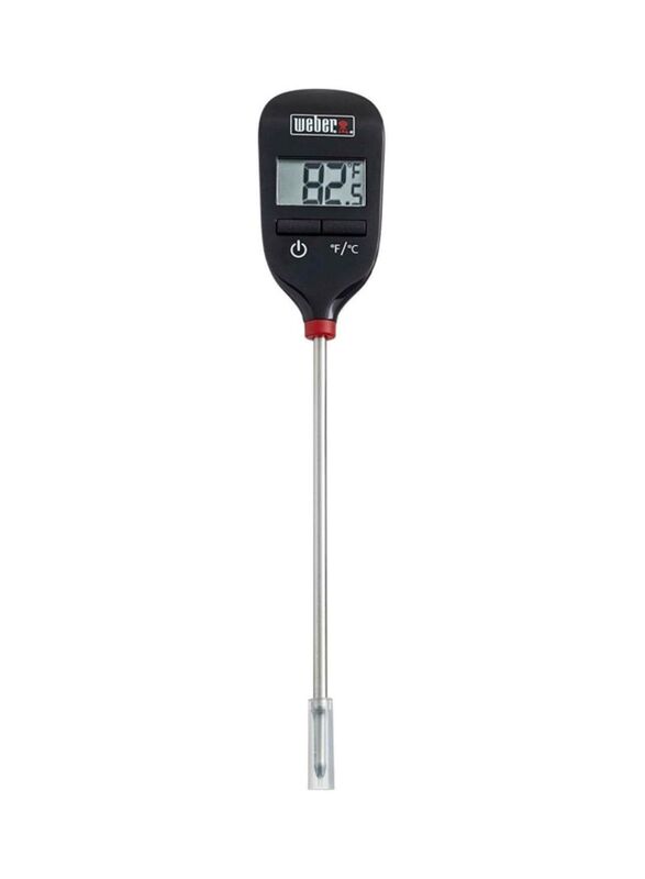 Weber Instant Thermometer, Black/Silver