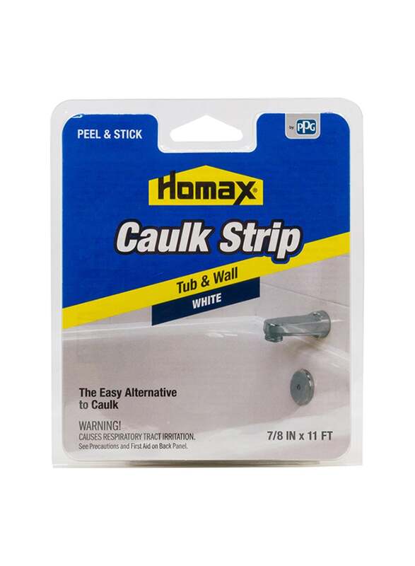 Homax Caulk Strip, 6.5 x 1 x 5.5 Inch, White
