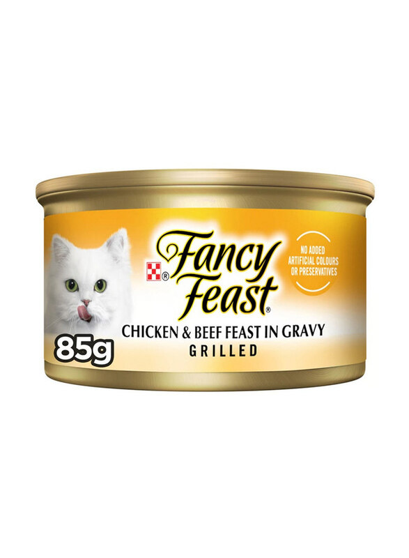 

Fancy Feast Grilled Chicken and Beef in Gravy Cats Wet Food, 85g