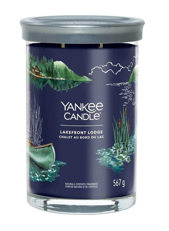 

Yankee Candle Lakefront Lodge Natural & Synthetic Fragrance Candle, Black