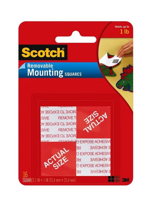 3M Scotch Scotch Removable Mounting Tape, Clear