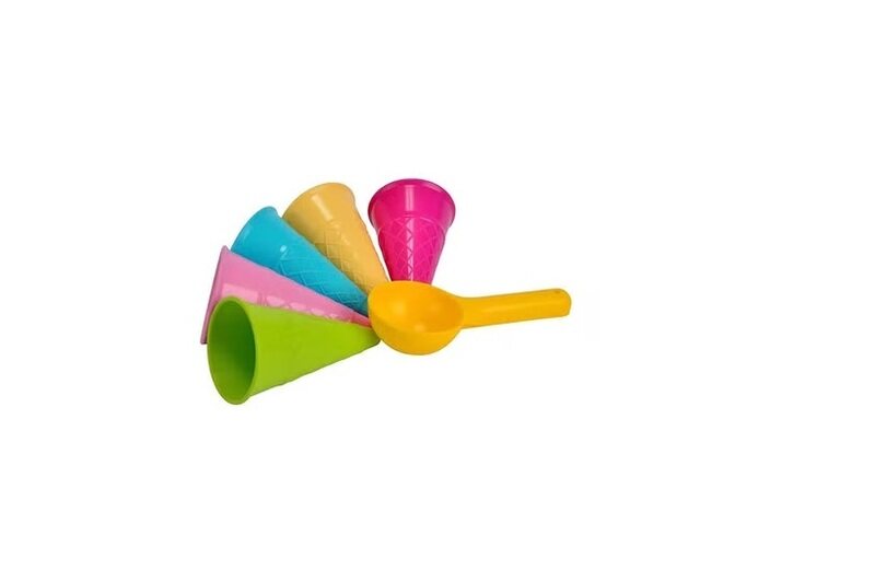 

Androni 6-Piece Ice Cream Cone & Scoop Play Set, Multicolour